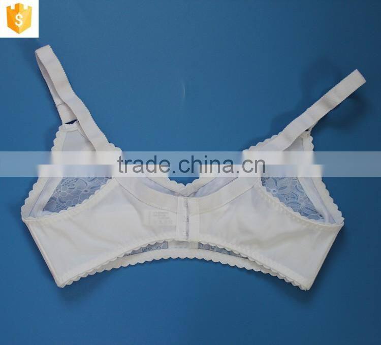 white sexy lace transparent ladies bra,women satin thin mature bra shantou