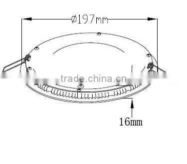 CE ROHS recessed round led downlighting with years warranty