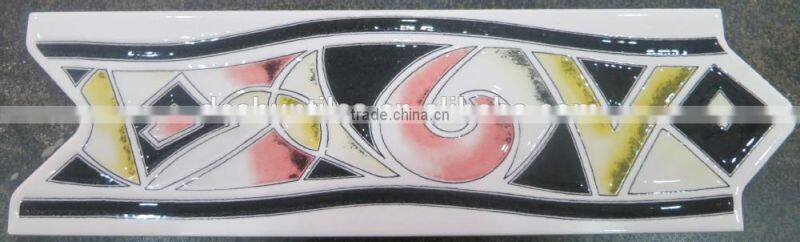 bathroom glazed ceramic arrow border tiles