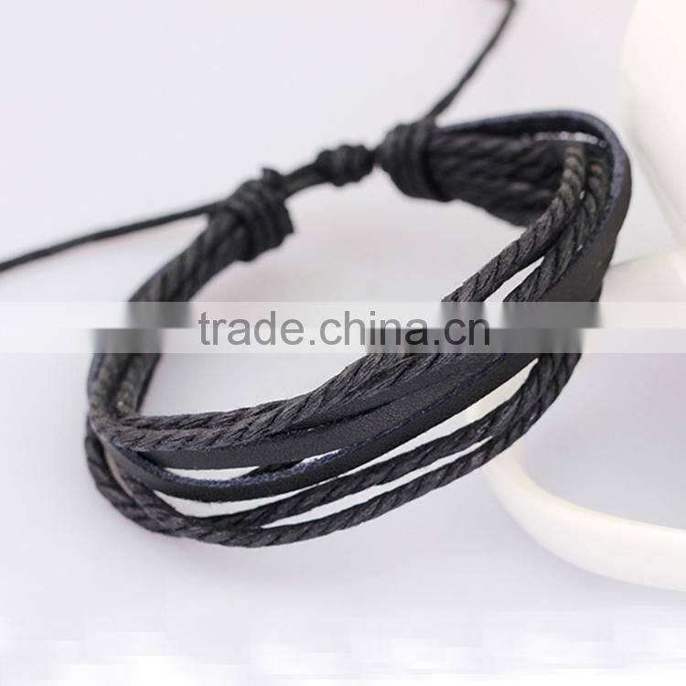 Fashion Bracelet, Leather Cord Bracelet, PTDB132