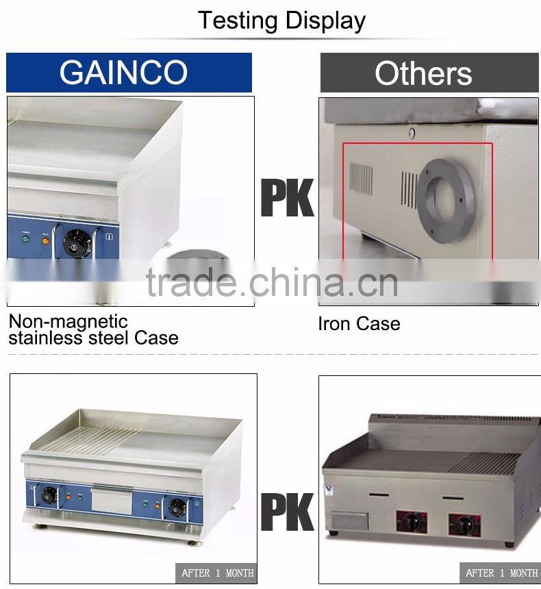 Catering equipment commercial stainless steel flat plate electric grill griddle