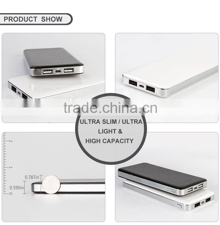 Oem provide best quality 12000mah universa power bank mobile phone charger