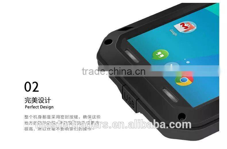 Love Mei Powerful Waterproof Dirtproof Shockproof Metal Protective Case For Motorola Nexus 6 MT-3164