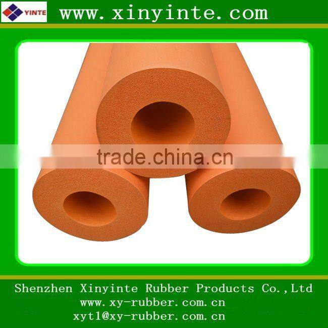 Orange colour NBR foam tubing