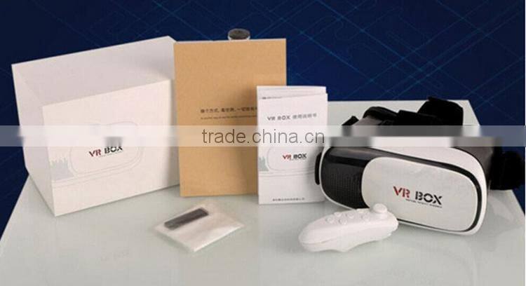 Vr Box V2 3 D Vr Glasses Mobiles 3 D Glasses Print Logo Oem With Bluetooth Gamepad Virtual Reality