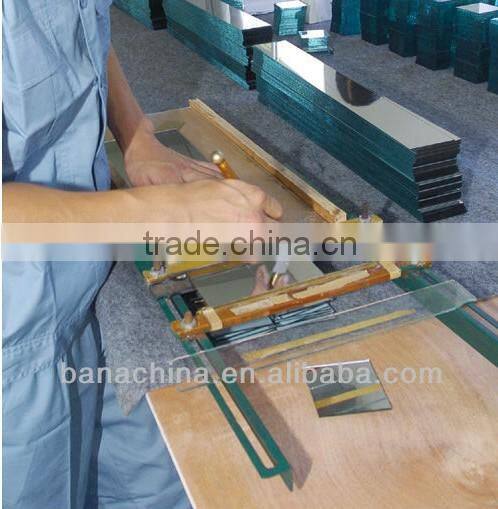 Rectangle aluminum girls' compact mirror promotional