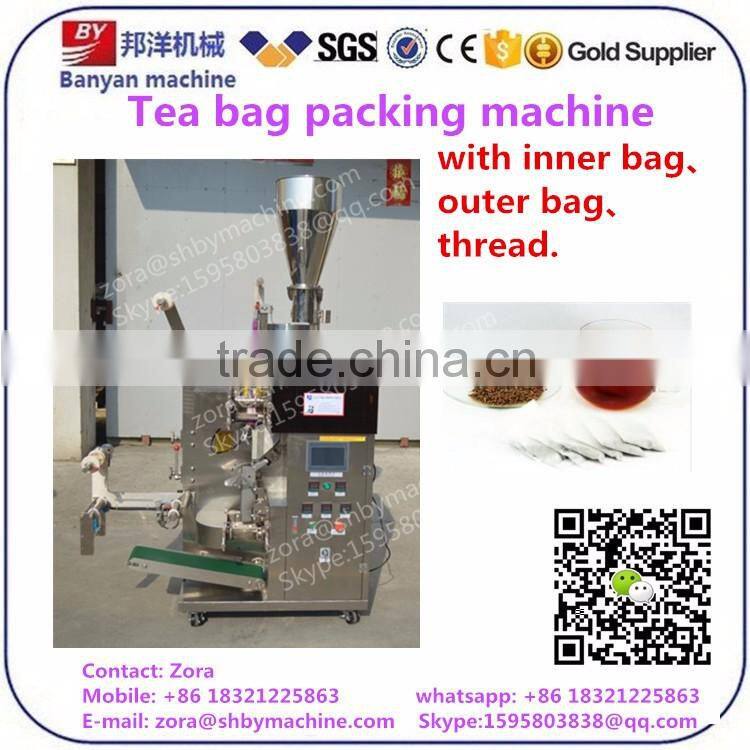 Full Automatic Tea Bag Filling Wrapping Machine 3g 5g 8g 10g 12g 15g