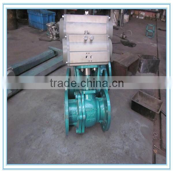 Pneuamtic Flange Ball Valve With Pneumatic Actuator