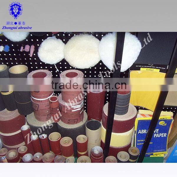 Flexible backing abrasive cloth roll/cotton cleaning cloth roll