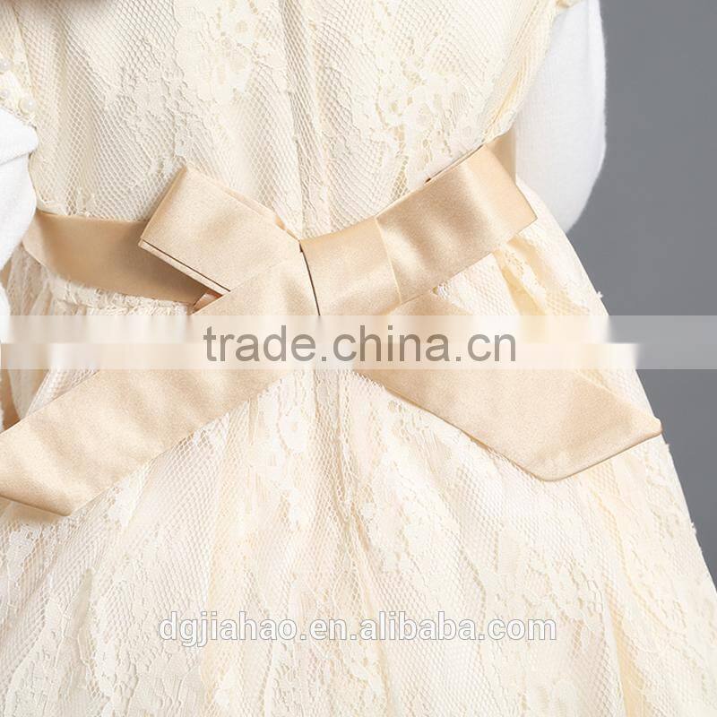 Wholesale best-selling short sleeve embroidery lace clothes girls fancy dress