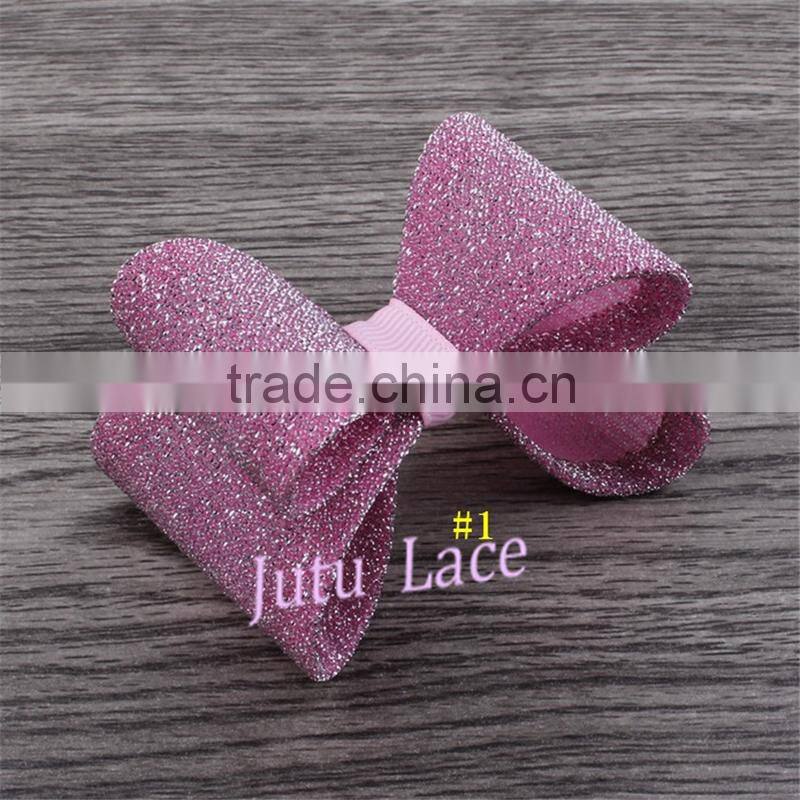 Newest Handmade Glitter Sequin Hair Bow - High Quality Fabric Bow Accessory
