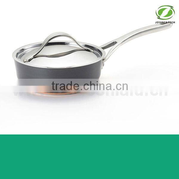 Best Selling Aluminum Pressed Hard Anodized Non-stick Ceramic Sauce Pan/Milk Pan Milk hot pot cookware Black color