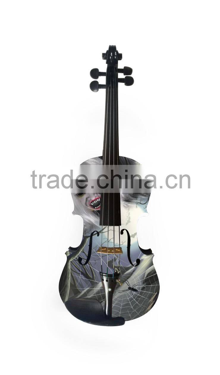 Dacorative Nice Art With Halloween Style Violin