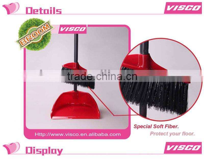 Metal handle industrial dustpan set VA130