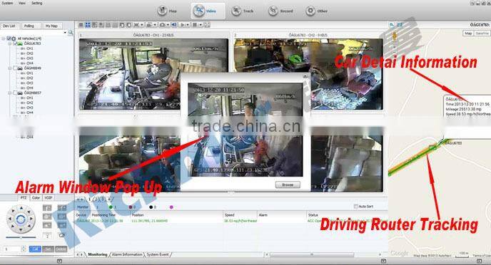 Richmor 4CH GPS SD 3G Live Video Streaming Vehicle CCTV DVR