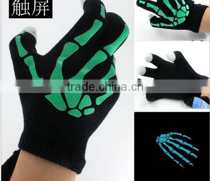 led flashing gloves,promotion gifts logo printing led glowing gloves