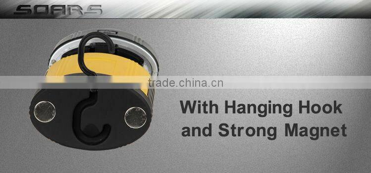 NS569 portable led battery work light with magnetic base and hanging hook with 3AAA battery