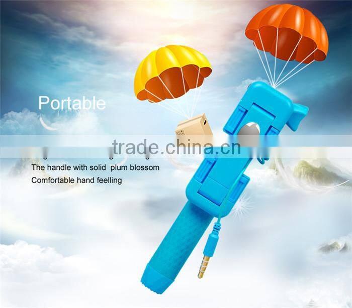 New 2016 product idea mobile phone selfie stick with led light tripod