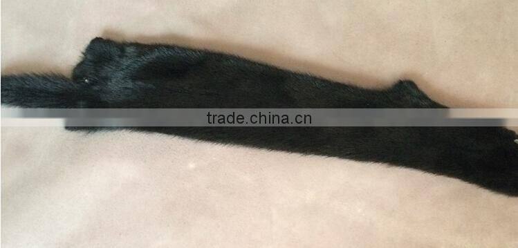 High quality balck mink fur skin factory wholesale