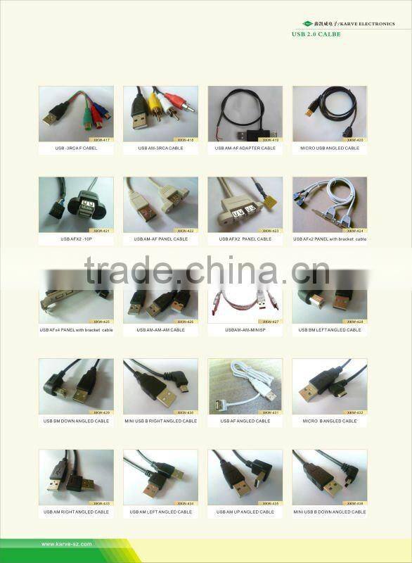 HOTTEST SELLING USB AM to MINI 5P DOWN ANGLED CABLE