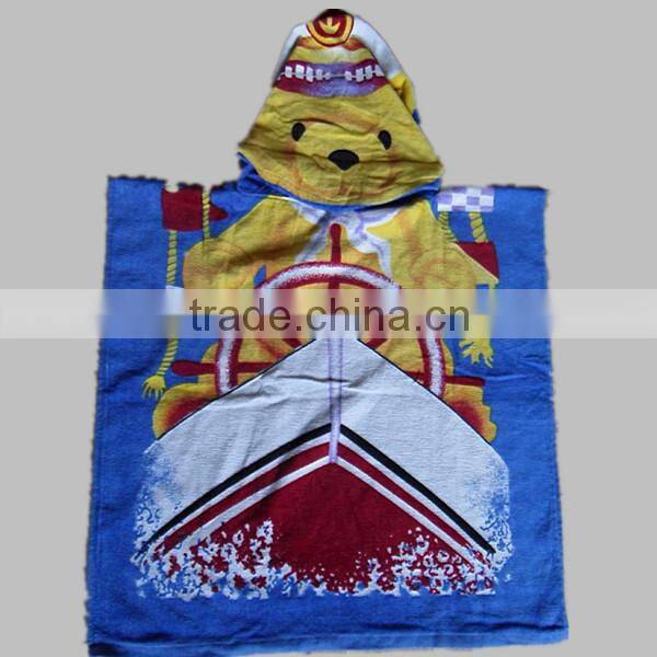 printing poncho beach towel kids poncho towel poncho hooded towel