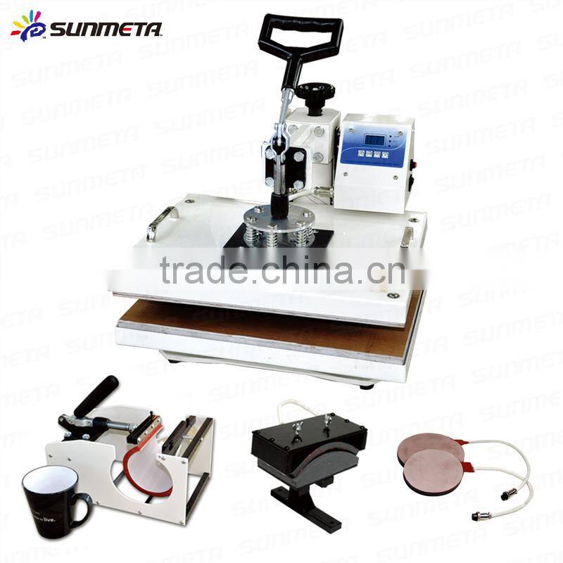 Sunmeta Manufacturer T-Shirt Mugs Caps Printing 5 in 1 Combo Heat Press Machine (SB400A)