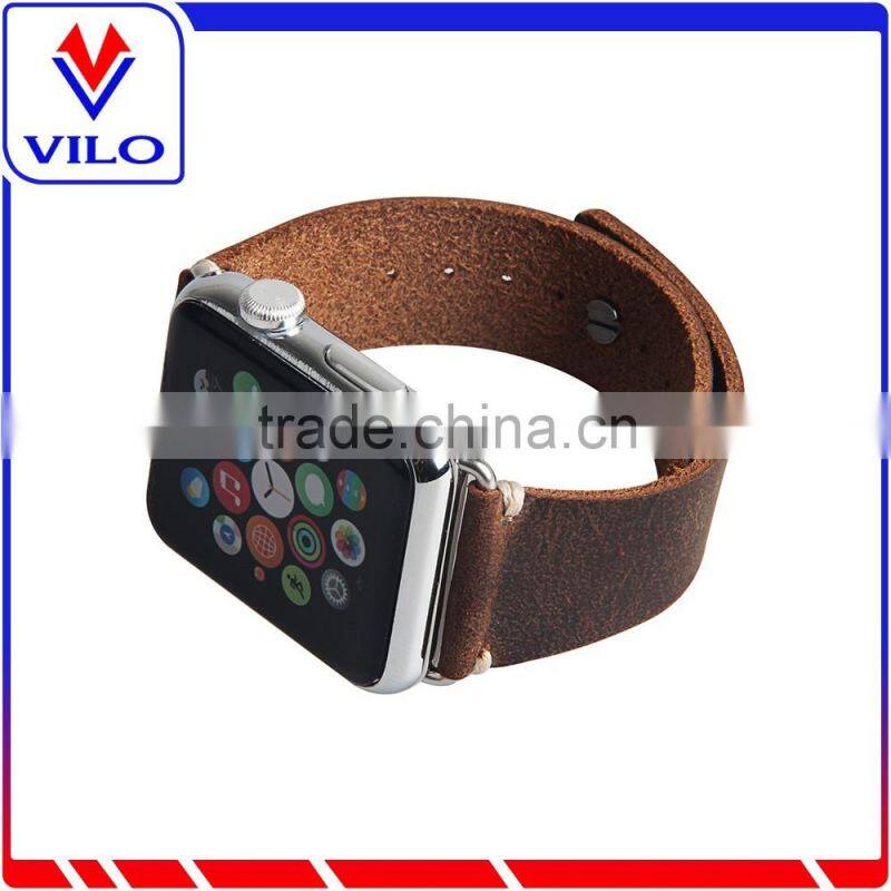 For Apple Watch Genuine Leather Original Watch Band With Connection Adapter Clip