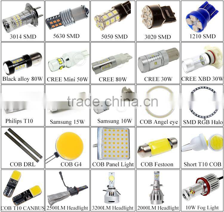 5000lumen 20w fanless H13 led car headlight bulbs for MAZDA 2