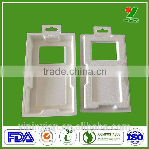 Recycled environmental molded pulp tray cheap plant fiber paper packaging