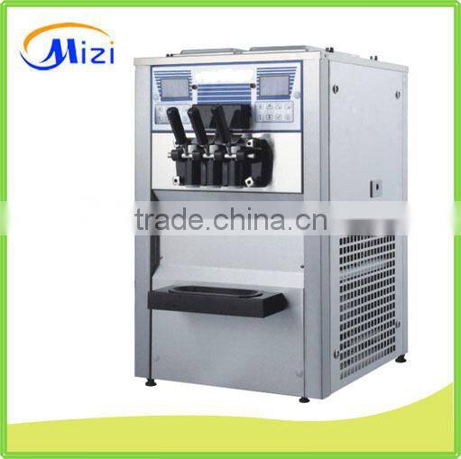 Fruit ice cream maker machine with LCD panel
