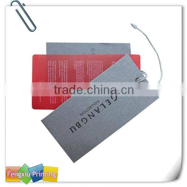 Special Discount Guangzhou 2015 Hot Stamping Colorful Printed Hangtag