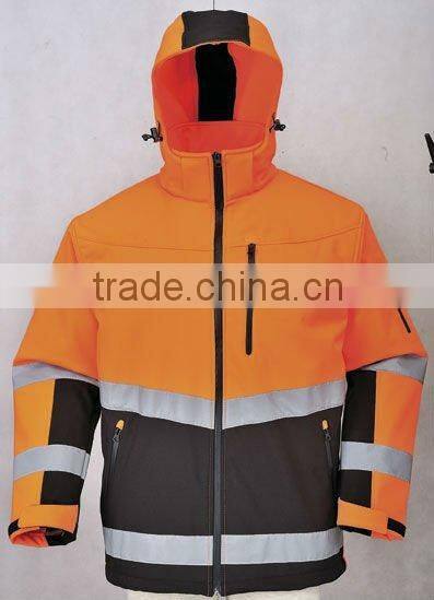 Three layer soft shell jacket
