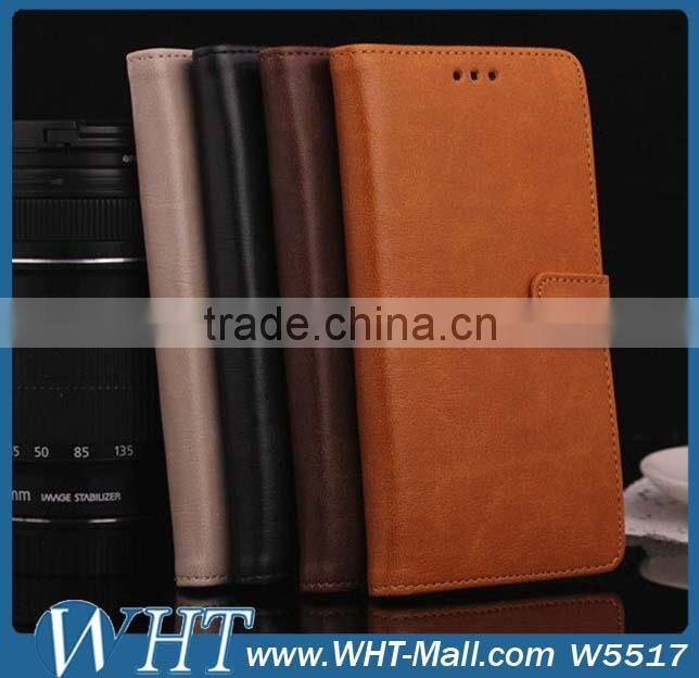 Three Credit Card Slots Leather Flip Case for Xiaomi mi3 Wallet Style Cover