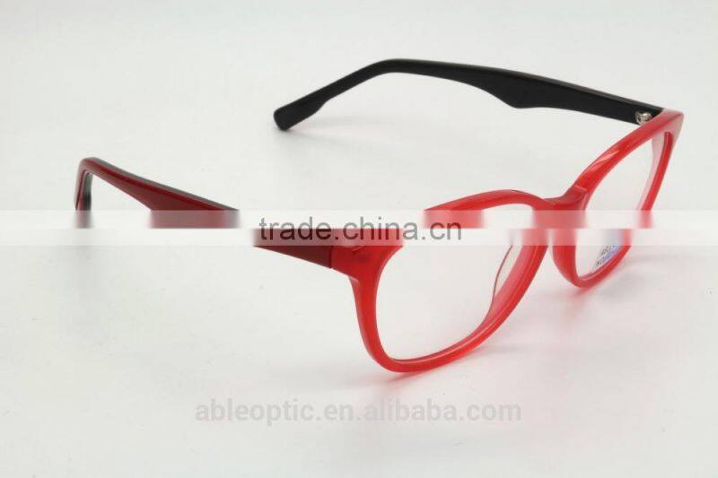 2015 hotselling jelly color transparent fashion acetate hand made spectacles optical frames eyewear eyeglasses