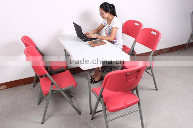 Folding study chair and table/ Study table and chair set for 4-6 people