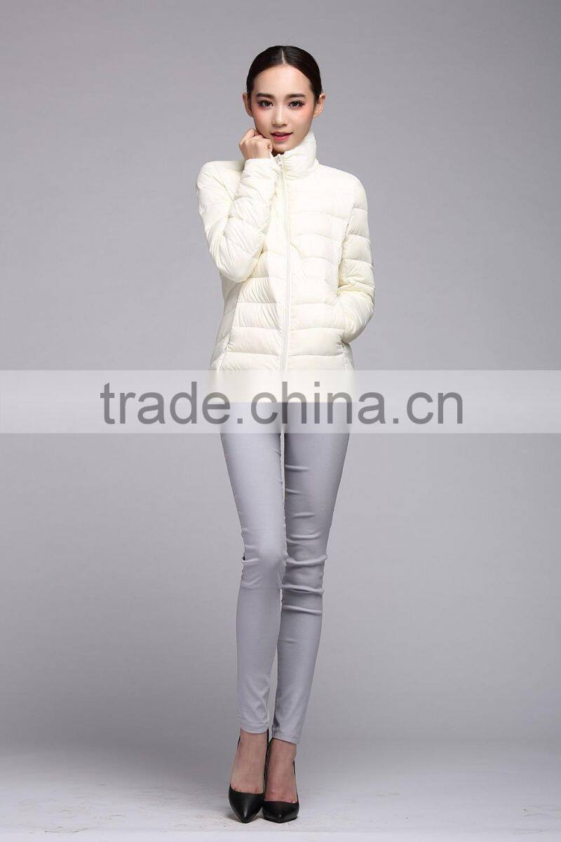 lightweight slim winter down jacket for women