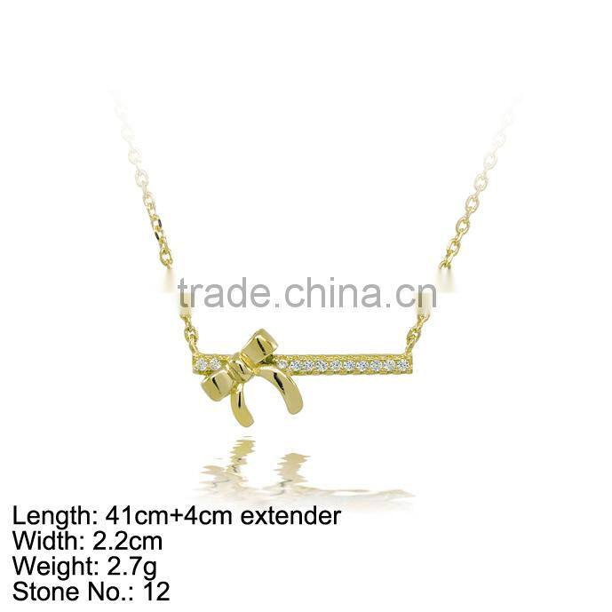 XXL209 925 Silver Pendant with CZ Stones bling for gift to women