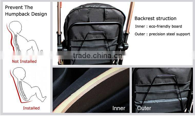 BS-56A 5 point safety belt luxury baby pram stroller china, double baby jogger made in china