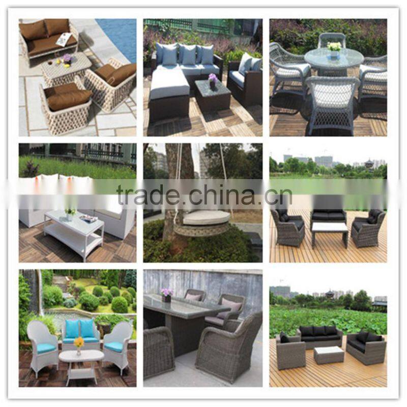 MODERN DESIGN ROUND WICKER GARDEN SET