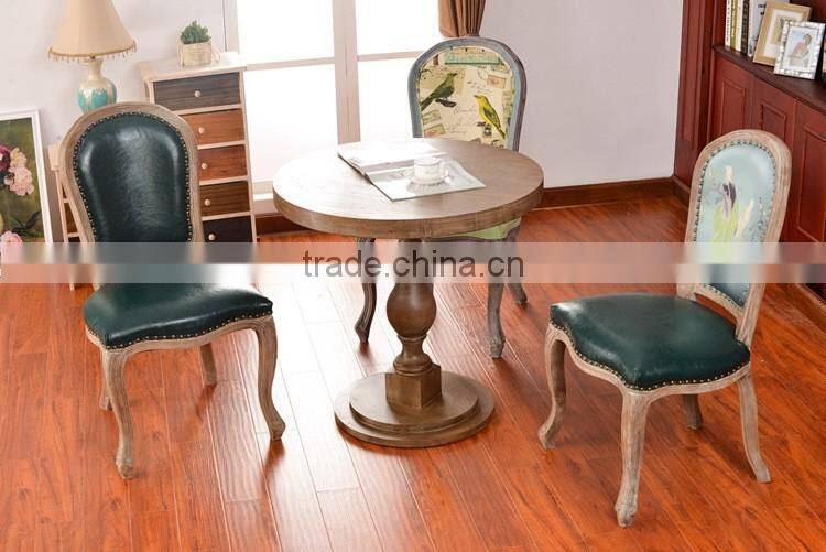 Hot sell Classic Retro European style solid wood Dining chair Y297