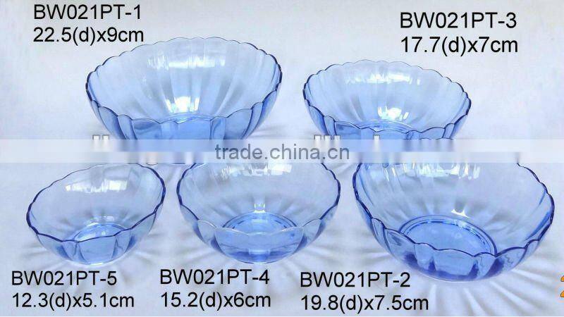 BW023PT painted glass bowl