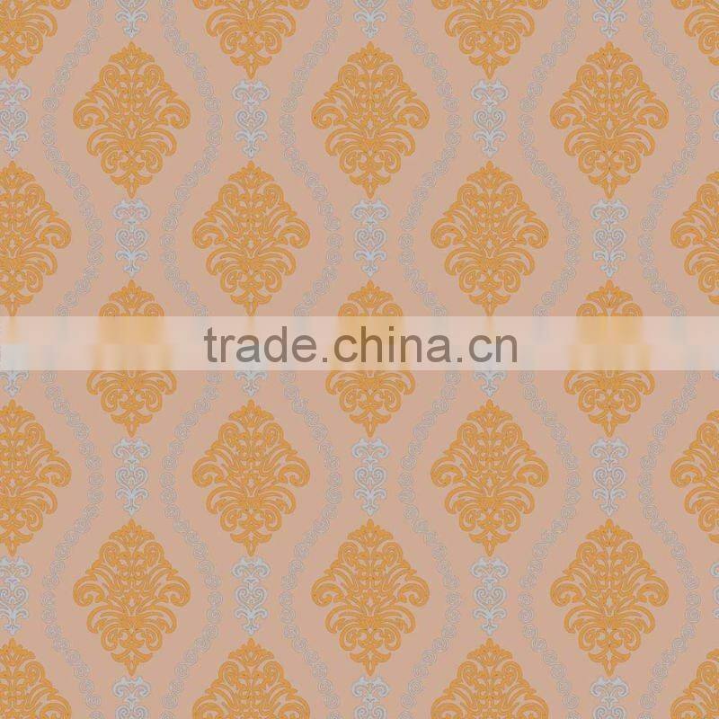 Laminated PVC table cloth with non-woven as backing.