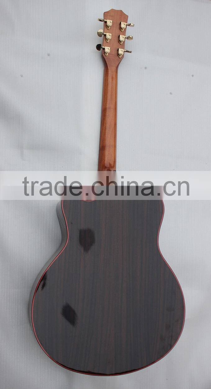 Weifang Rebon 39 size tayla acoustic guitar with armrest body