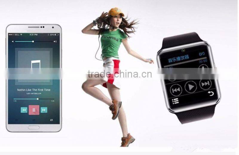 GT08 Smart Watch Compatible Platform IOS Android With Pedometer Camera Monitoring Sleep Sedentary Reminder for iPhone Samsung Ga