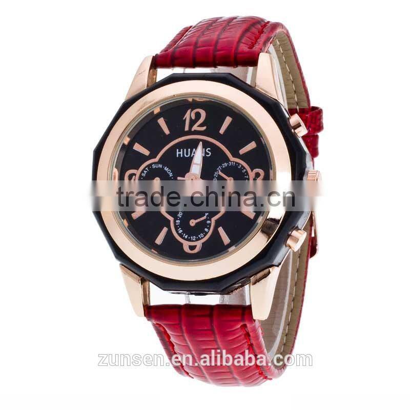 2016 High Quality Fashion Watch Women Dress Quartz-Watch Casual Wristwatch Women Relogio Feminino relojes mujer Leather Clock