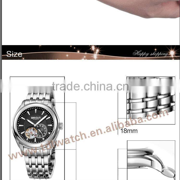 5ATM Waterproof WEIQIN Brand Sapphire Glass Watch
