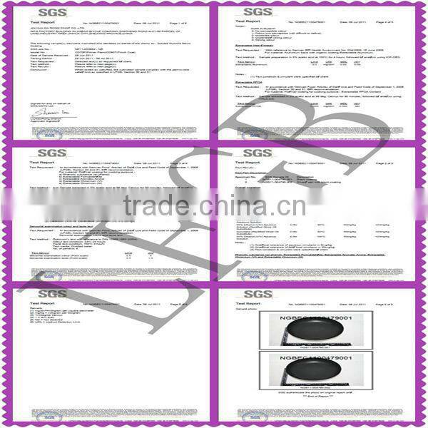 Aluminumnon-sticking fry pan with bakelite handle and induction bottom