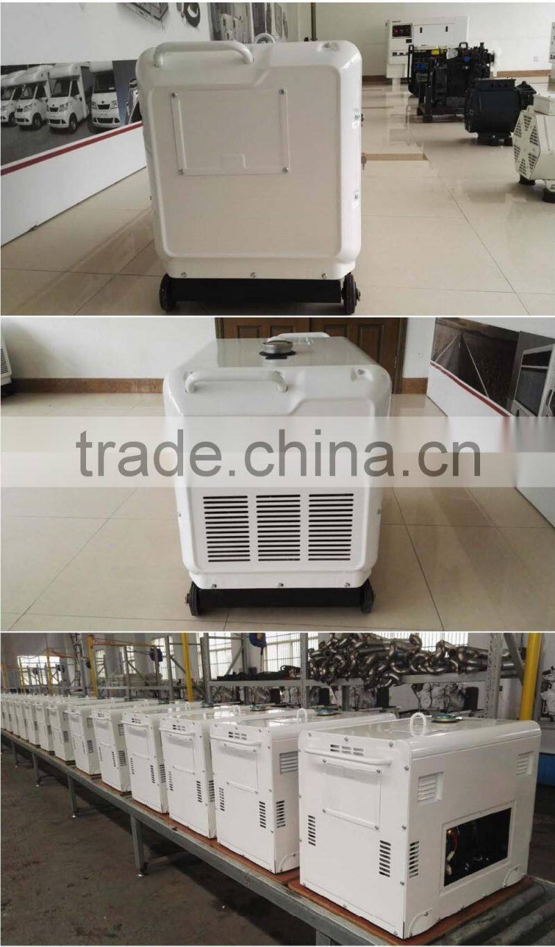 small silent portable 7KW 7KVA 7000WATT single and three phase diesel generator