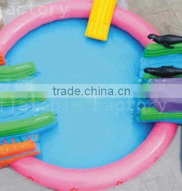 new design portable Inflatable swimming pool slide for bounce house game