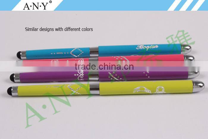 ANY Professional Nail Beauty Design Gel Nail Brush With Metal Handle Special End Can Touch Phone Screen